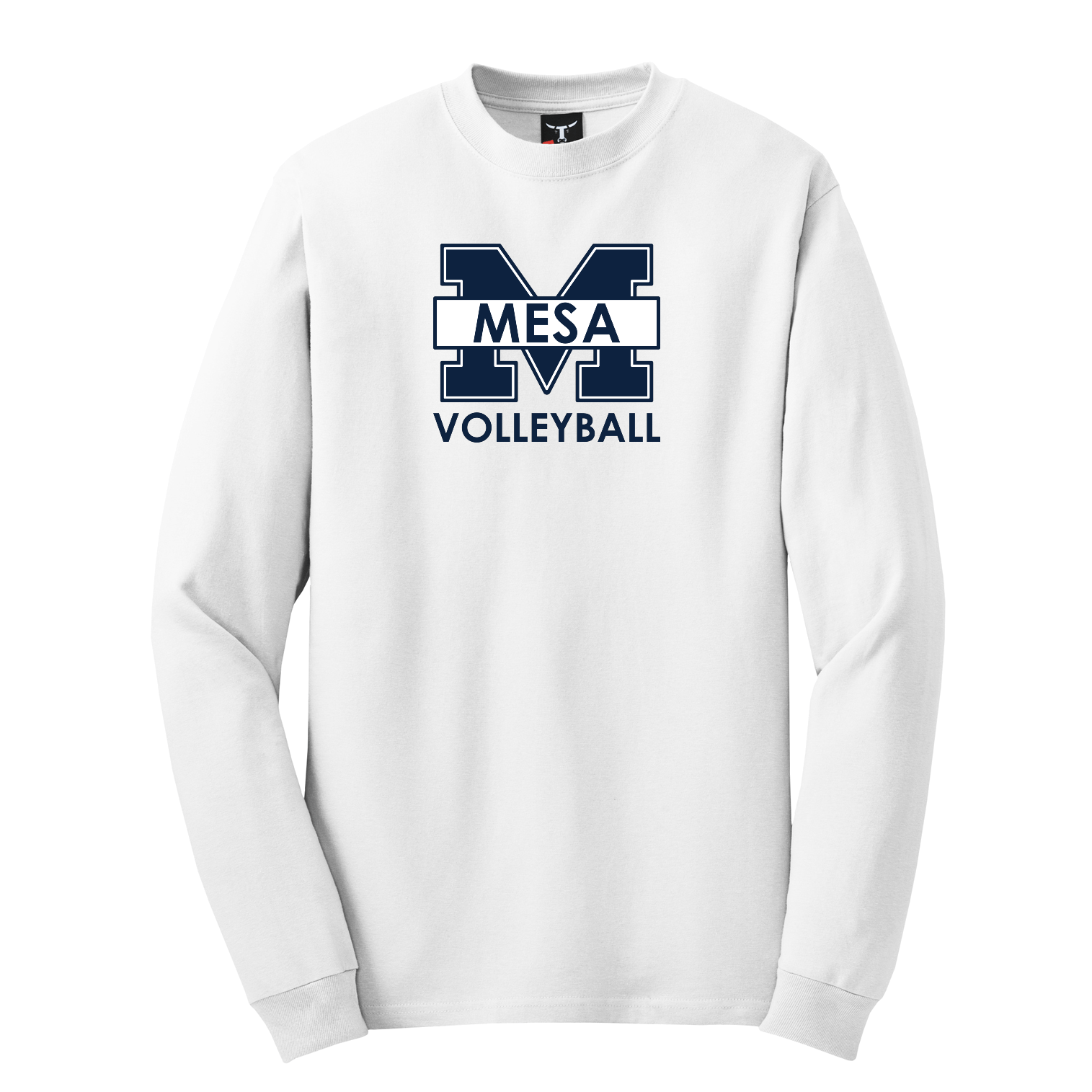 Men's Cotton LS Tee - "M-VOLLEYBALL"